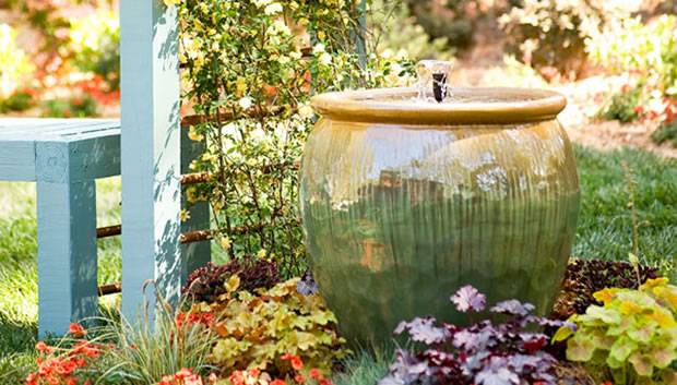 realizzare una fontana nel giardino