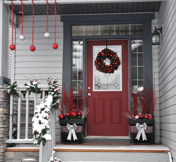 aluminio garrapata Prematuro Como decorar el porche en Navidad