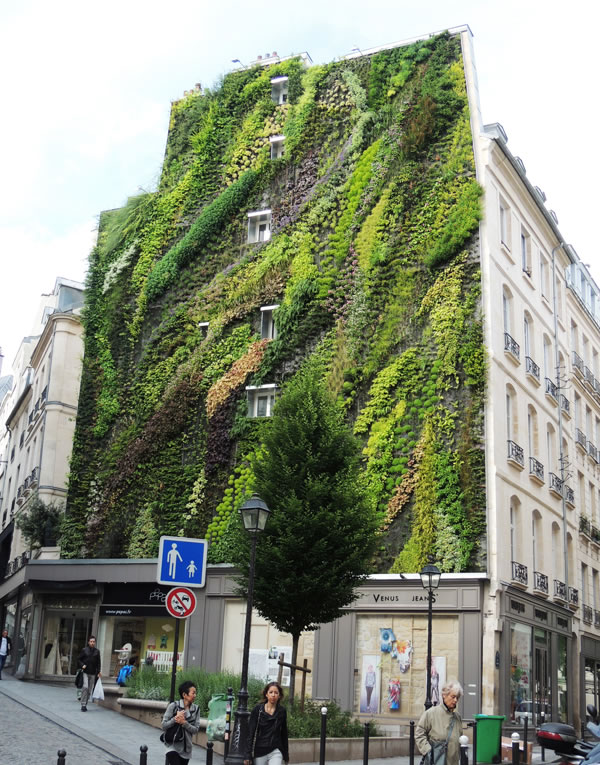 Jardín vertical en París 6