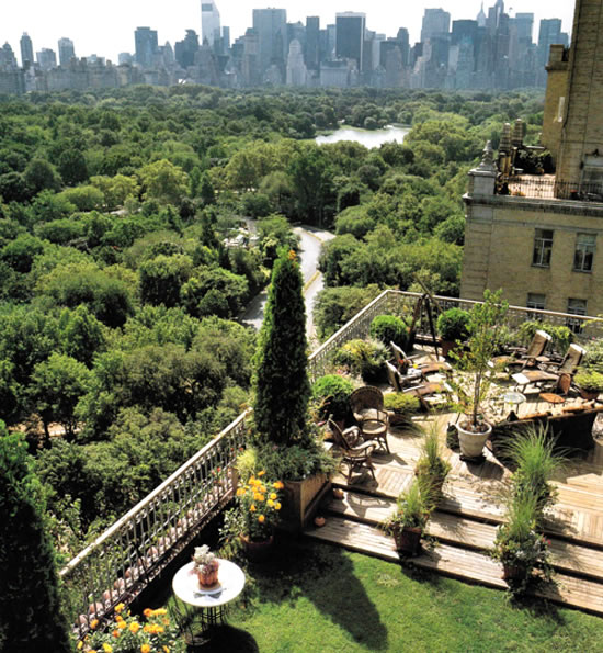 Jardines urbanos en las terrazas de Nueva York