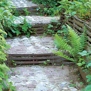 Escaleras en el jardín 5