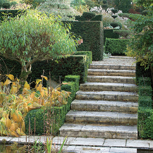 Escaleras en el jardín 6