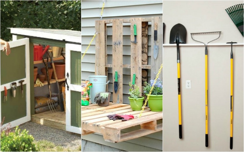 Ideas DIY de almacenamiento para el jardín