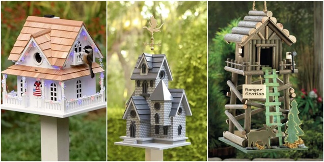 10 casas de pájaros para decorar tu jardín