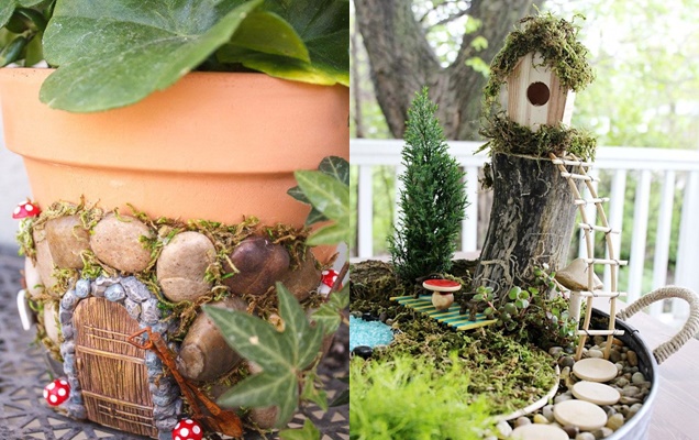 Encantadoras ideas de jardines en miniatura